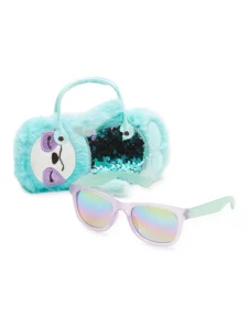 Wonder Nation Floral Girls Sunglasses with Case – Pink Multi