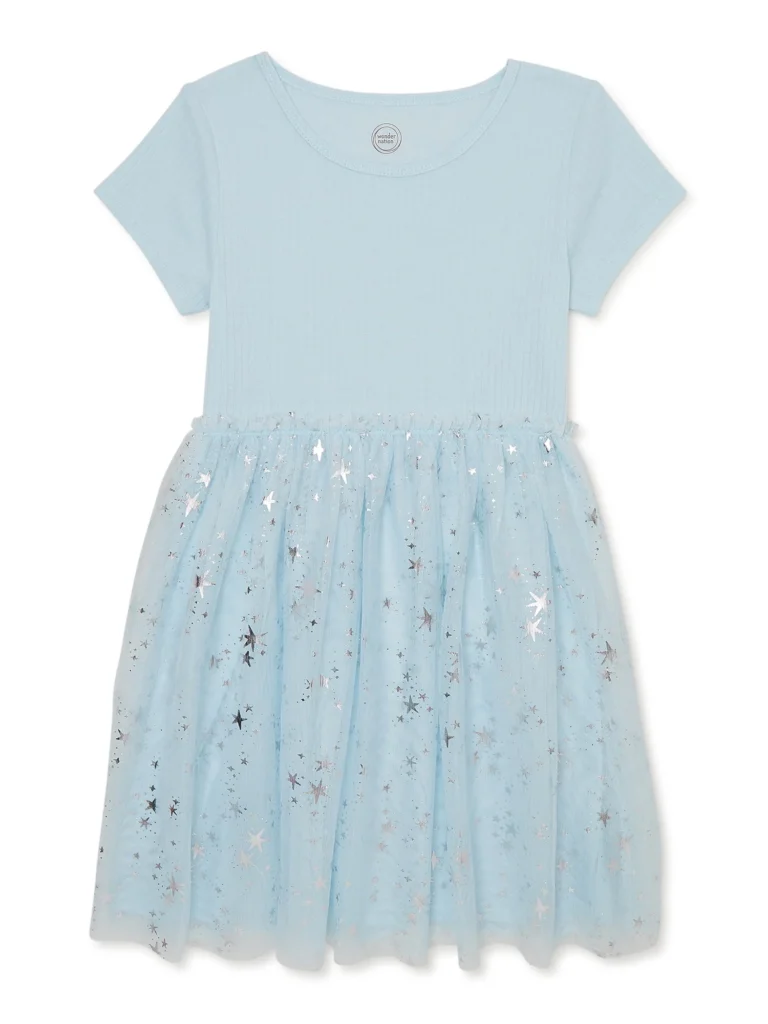 Wonder Nation Girls Spring Tutu Dress – Inclusive Sparkle Style β close-up detail of design and finish