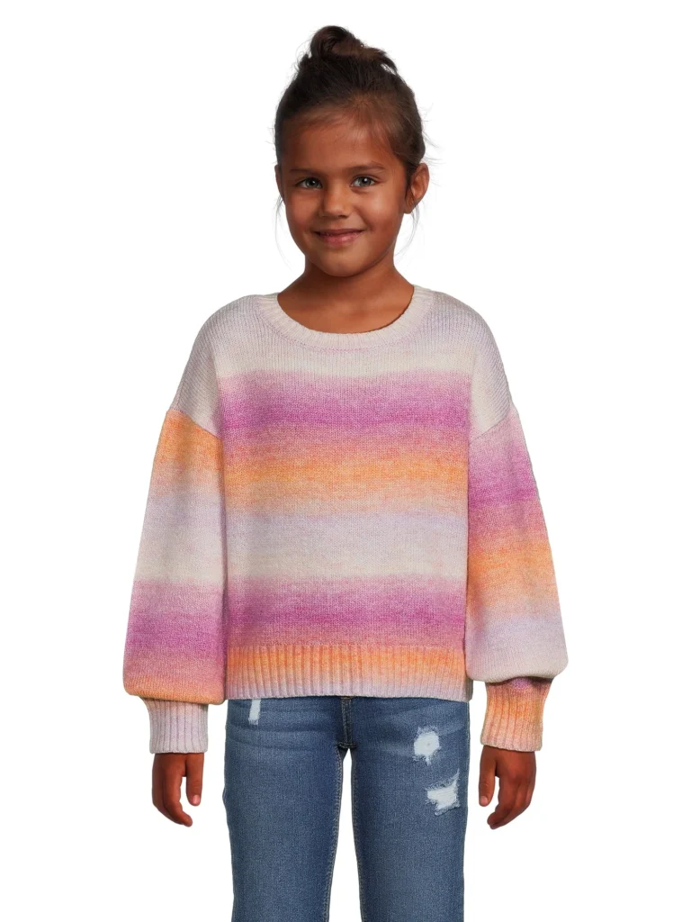 Wonder Nation Soft Knit Girls Sweater Tank – Versatile Layering β alternate angle showing full product