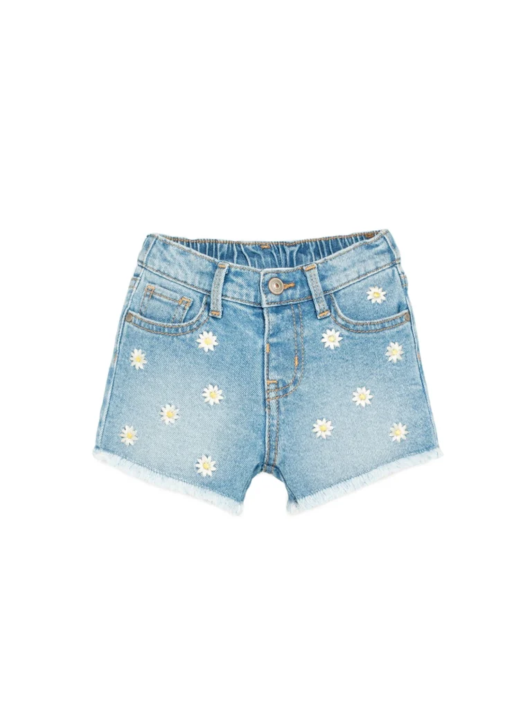 Wonder Nation Toddler Girl Denim Shortall – Adjustable & Play-Ready — alternate angle showing full product