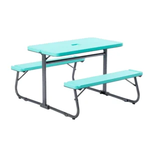 Your Zone Folding Kid s Activity Table with Navy Texture Surface Steel and Plastic 33 11 x 40 94 x 21 85