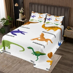 Your Zone Kids Green and Navy Blue Reversible Quilt Set with Navy Blue