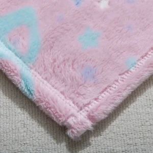 Your Zone Pink Unicorn Polyester Velvet Plush Glow in the Dark XL Oversized Throw Blanket 50 X72 inches Kids