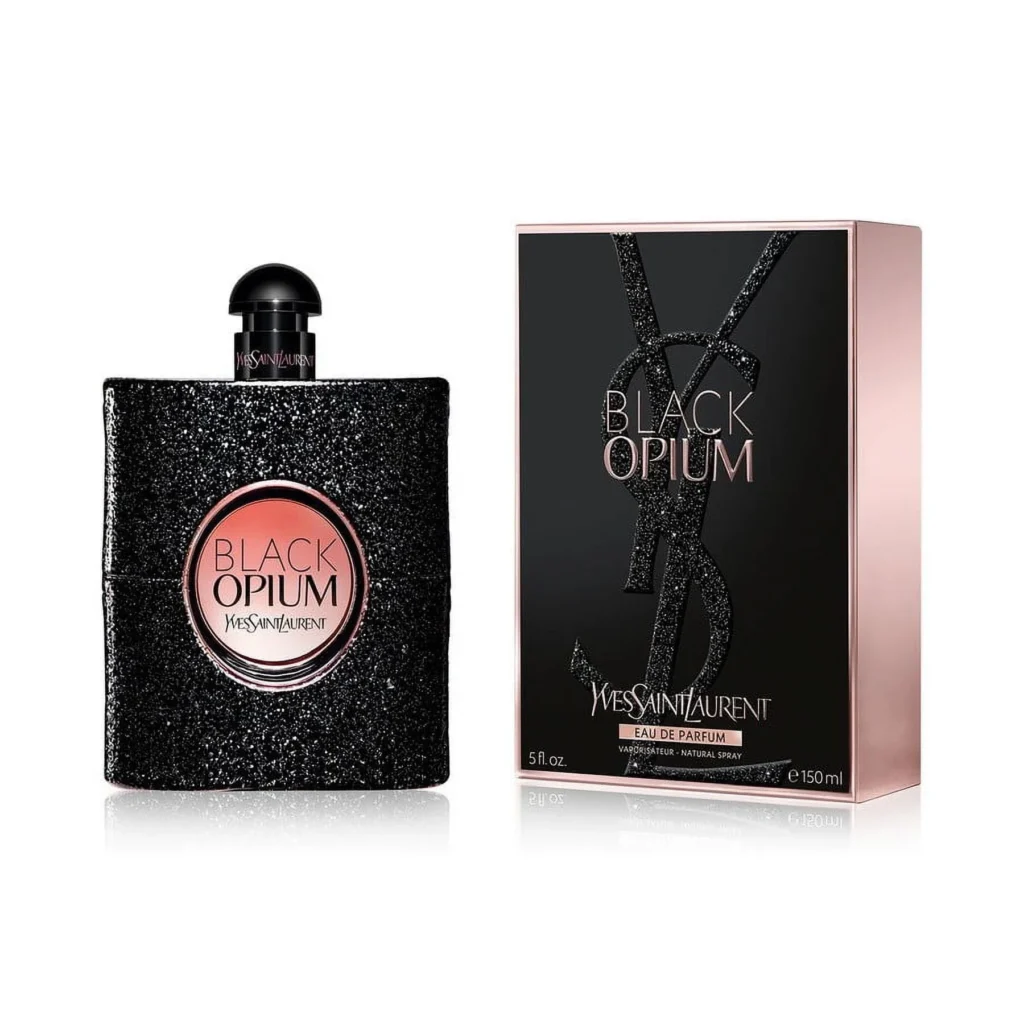 Yves Saint Laurent Black Opium Eau de Parfum Spray – Captivating 3.0 oz — close-up detail of design and finish