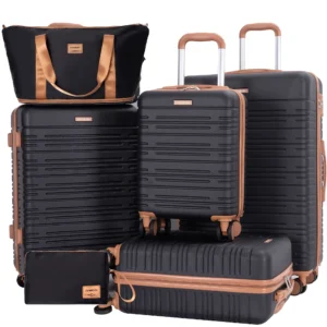 Amalodie 6-Piece Hardside Luggage Set – TSA Lock Travel Ready