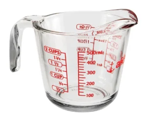 Anchor Hocking 2-Cup Decorated Glass Measuring Cup – Durable & Stylish