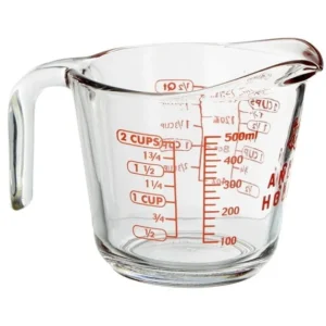 Anchor Hocking 2-Cup Decorated Glass Measuring Cup – Durable & Stylish