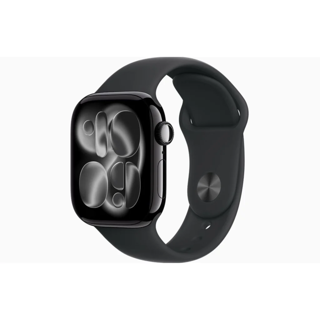 Apple Watch Series 11 GPS Smartwatch 46mm – Jet Black Aluminum β alternate angle showing full product