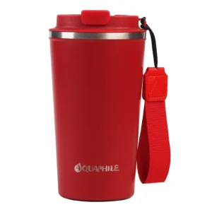 Aquaphile 17oz Leak-Proof Thermal Travel Mug – Hot & Cold Red