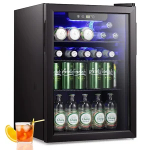 Arctic King 115-Can Beverage Cooler – Stainless Steel Look