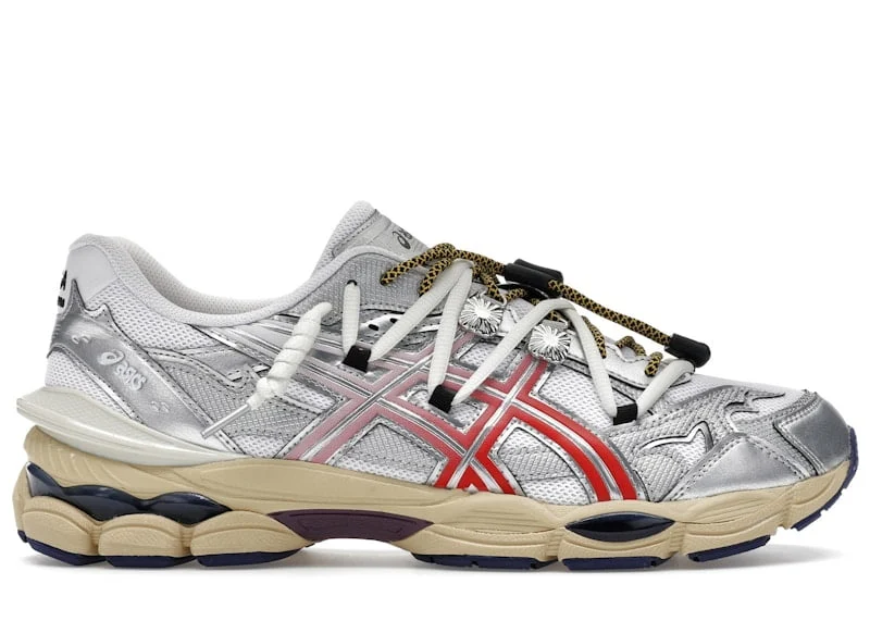 ASICS Men’s Gel-1130 Cushioned Running Shoe – White Cloud Grey β alternate angle showing full product