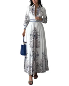 AuraFlow Flowy Maxi Waist Dress – Effortless Summer Style
