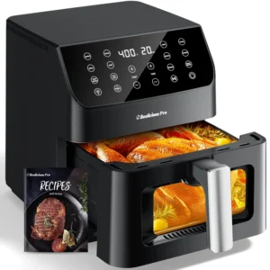 Beautiful Drew Barrymore 3QT Touchscreen Air Fryer – Wildflower White