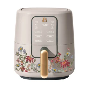 Beautiful Drew Barrymore 3QT Touchscreen Air Fryer – Wildflower White