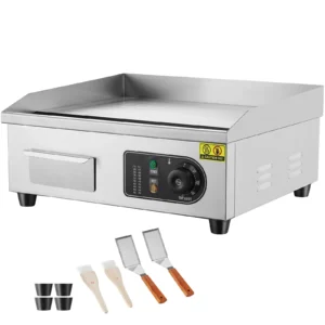 Beautiful XL 12×22 Non-Stick Electric Griddle – White Icing Finish
