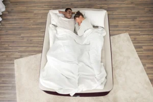 Bestway Queen Air Mattress with Built-in Pump – Maroon 20 Series