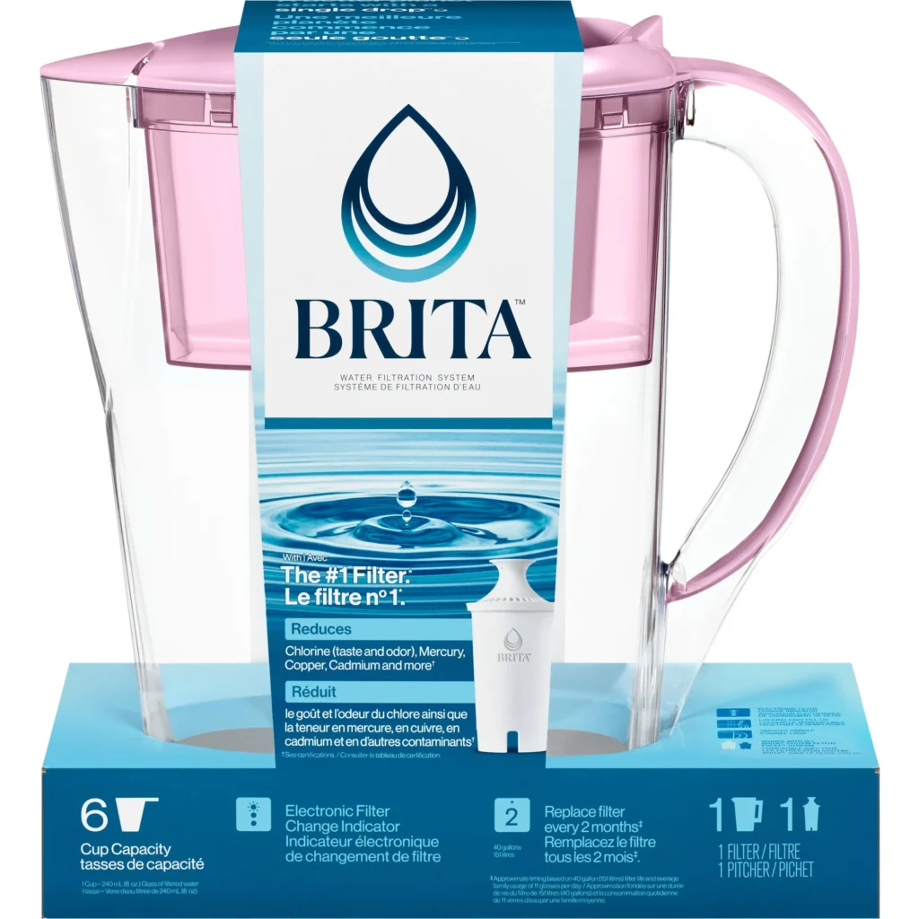 Brita Denali 6-Cup Water Filter Pitcher – Crisp, Clean Hydration