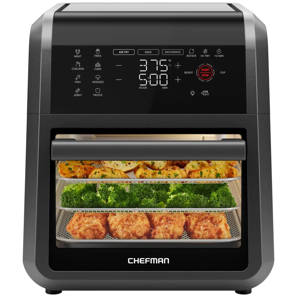 Chefman Digital 10 Qt Air Fryer + Rotisserie – 17 Presets β close-up detail of design and finish