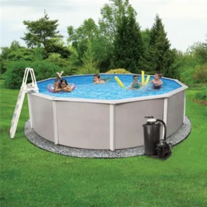 CM 16ft Round Above Ground Pool – Easy Setup for Family Fun