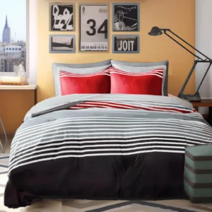 Comfort Spaces 9 Piece Microfiber Comforter Set – Reversible Queen Bed in a Bag with Side Pockets