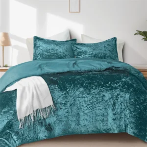 Comfort Spaces 9 Piece Microfiber Comforter Set – Reversible Queen Bed in a Bag with Side Pockets