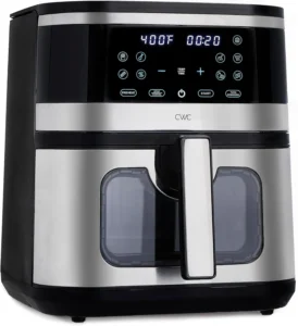 Cook with Color Digital Glass Air Fryer 5.5L – Visible Cooking
