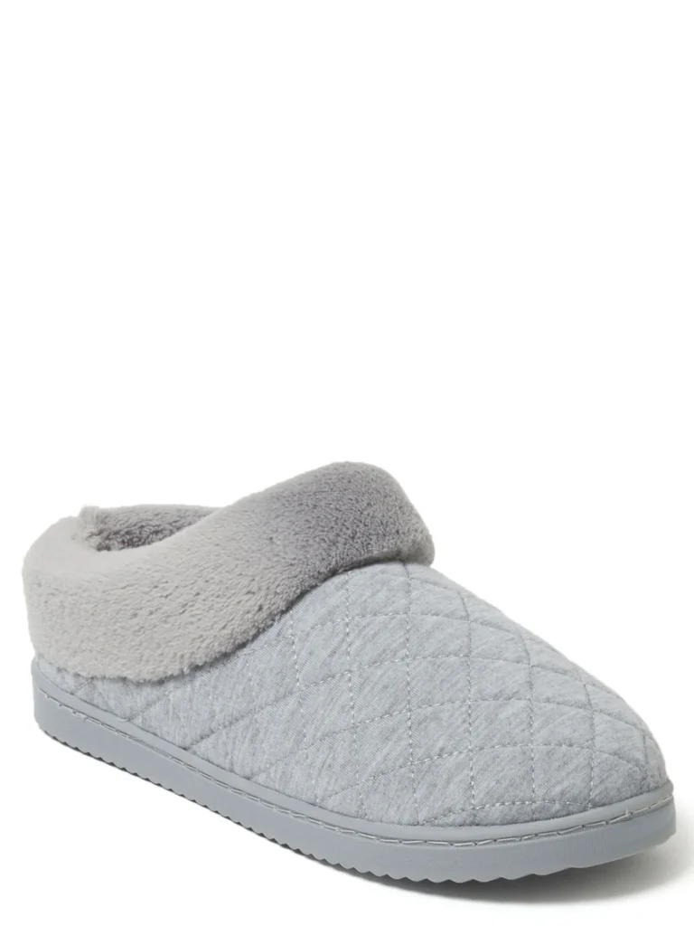 Dearfoams Cozy Comfort Women’s Scuff Slipper – Plush Faux Fur β alternate angle showing full product