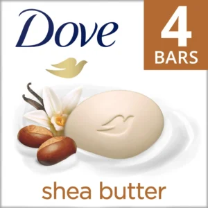 Dove Beauty Bar Soap – 1/4 Moisturizing Cream for All Skin (2-Pack)