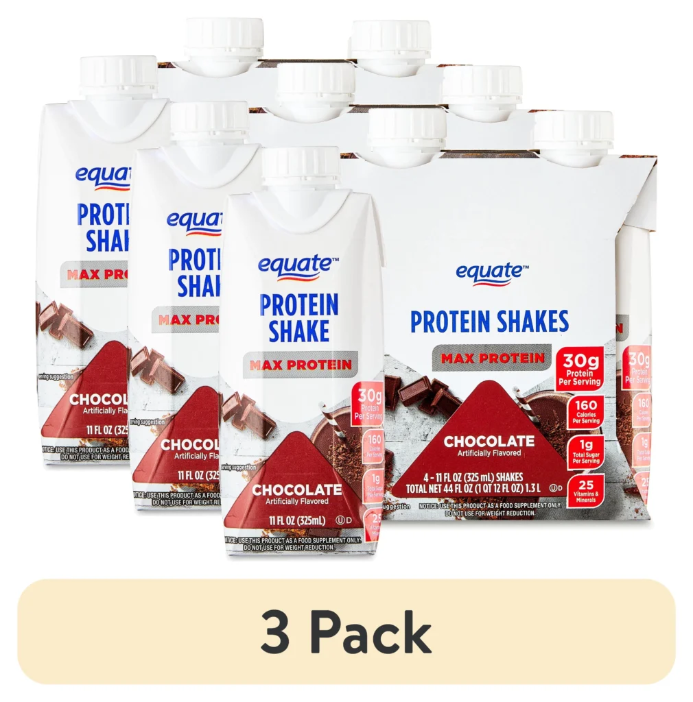 Equate High Performance Protein Shake – 12-Pack Chocolate Fuel β close-up detail of design and finish