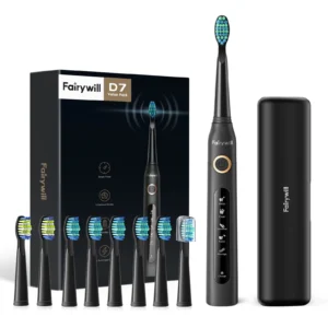 Fairywill Whitening Sonic Electric Toothbrush – 8 Heads & Travel Case