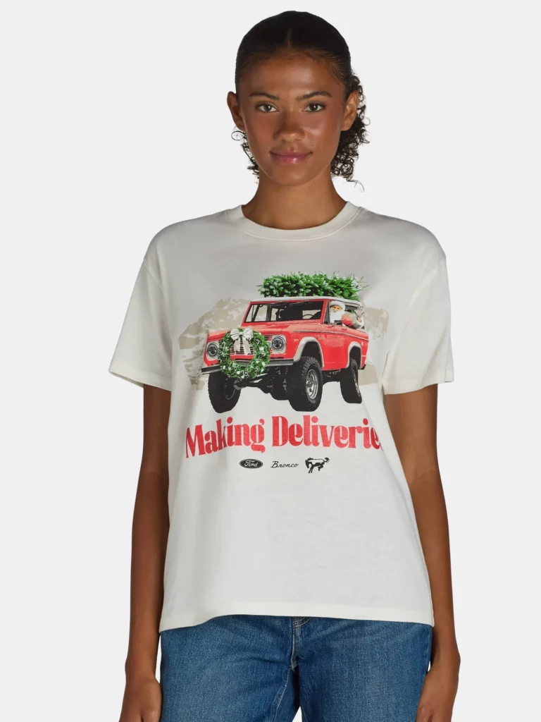 Ford Camo Women’s Graphic Tee – Comfortable Everyday Style β alternate angle showing full product