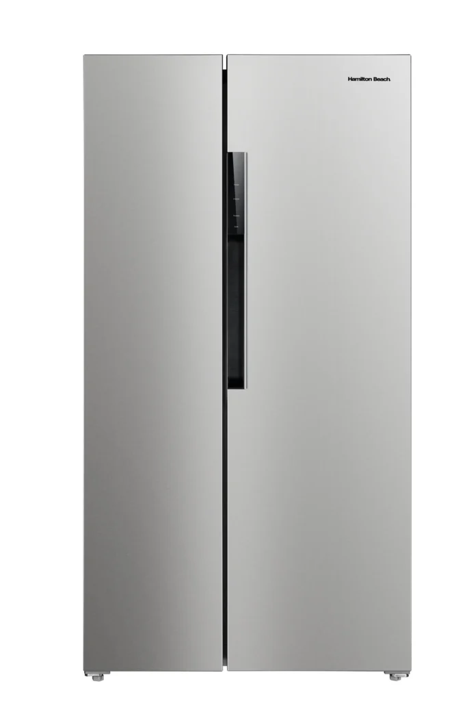 Frigidaire 22.3 cu ft Side-by-Side Refrigerator – Stainless Steel Finish β close-up detail of design and finish