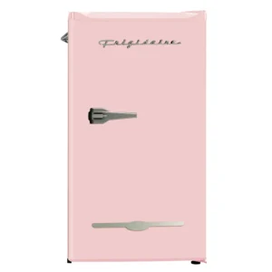 Frigidaire 3.2 Cu Ft Retro Bar Fridge – Pink with Bottle Opener
