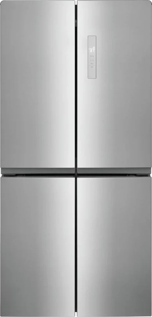Frigidaire 3.2 Cu Ft Retro Bar Fridge – Pink with Bottle Opener β close-up detail of design and finish