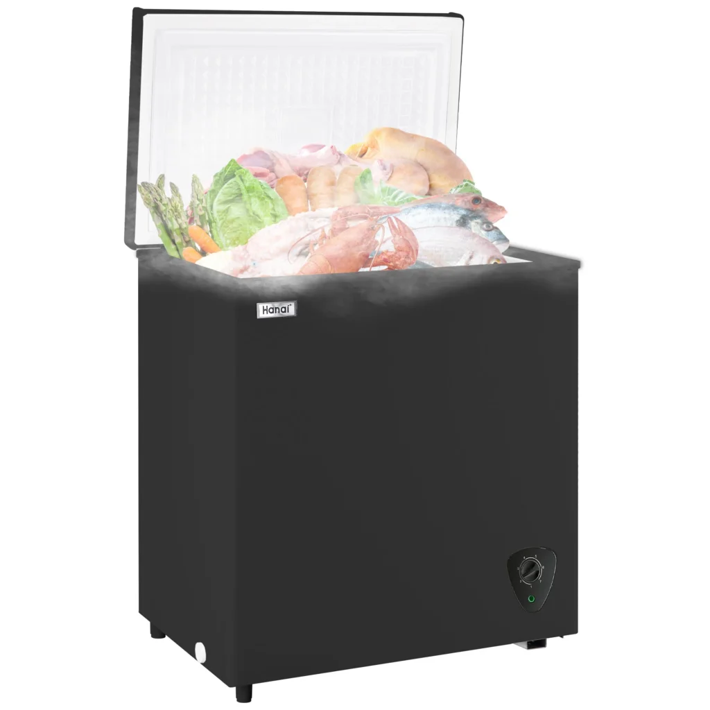 Frigidaire 5.0 Cu Ft Chest Freezer – Compact & Efficient — close-up detail of design and finish
