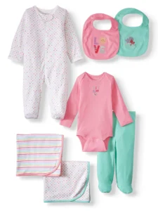Garanimals 20-Piece Newborn Baby Girl Gift Set – Essential Layette Collection