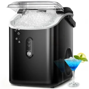 Goosiay Nugget Ice Maker – Soft Chewable Ice, 44lbs/Day