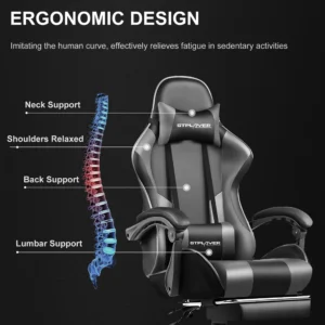 GTRACING LUFT 400 Mesh Gaming Chair – Ergonomic Comfort & Footrest