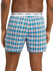 Hanes Blitz Woven Boxer Shorts – Assorted Blues 2XL Comfort