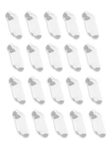 Hanes Men’s Lightweight No Show Socks (20-Pack) – Breathable Comfort