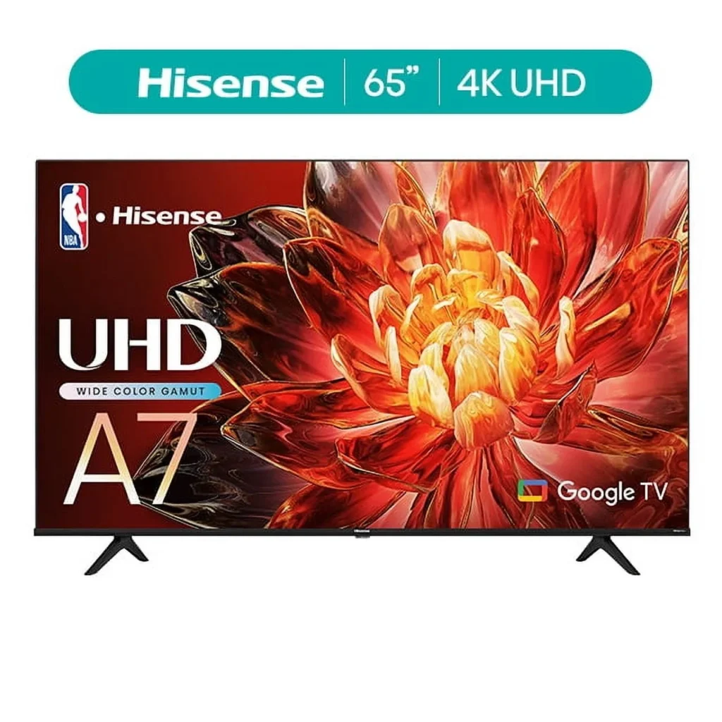 Hisense 65″ QLED 4K CanvasTV Series – Art Mode & Anti-Glare — close-up detail of design and finish