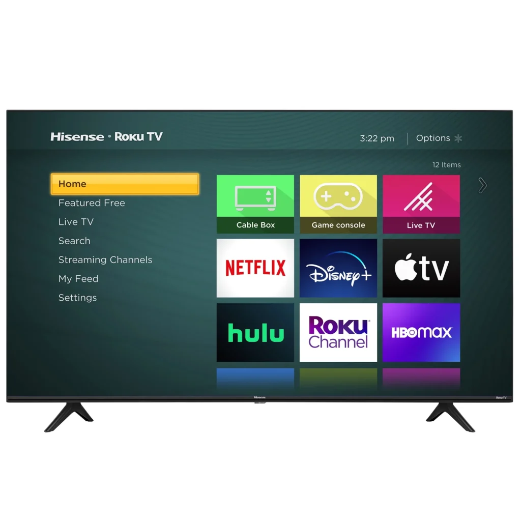 Hisense 75″ 4K UHD Roku Smart TV – HDR R6 Series β alternate angle showing full product