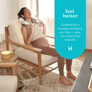 Homedics Shiatsu Rechargeable Neck Massager – Soothing Heat Relief