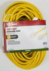 Hyper Tough 10ft Outdoor Extension Cord – Grounded & Weatherproof