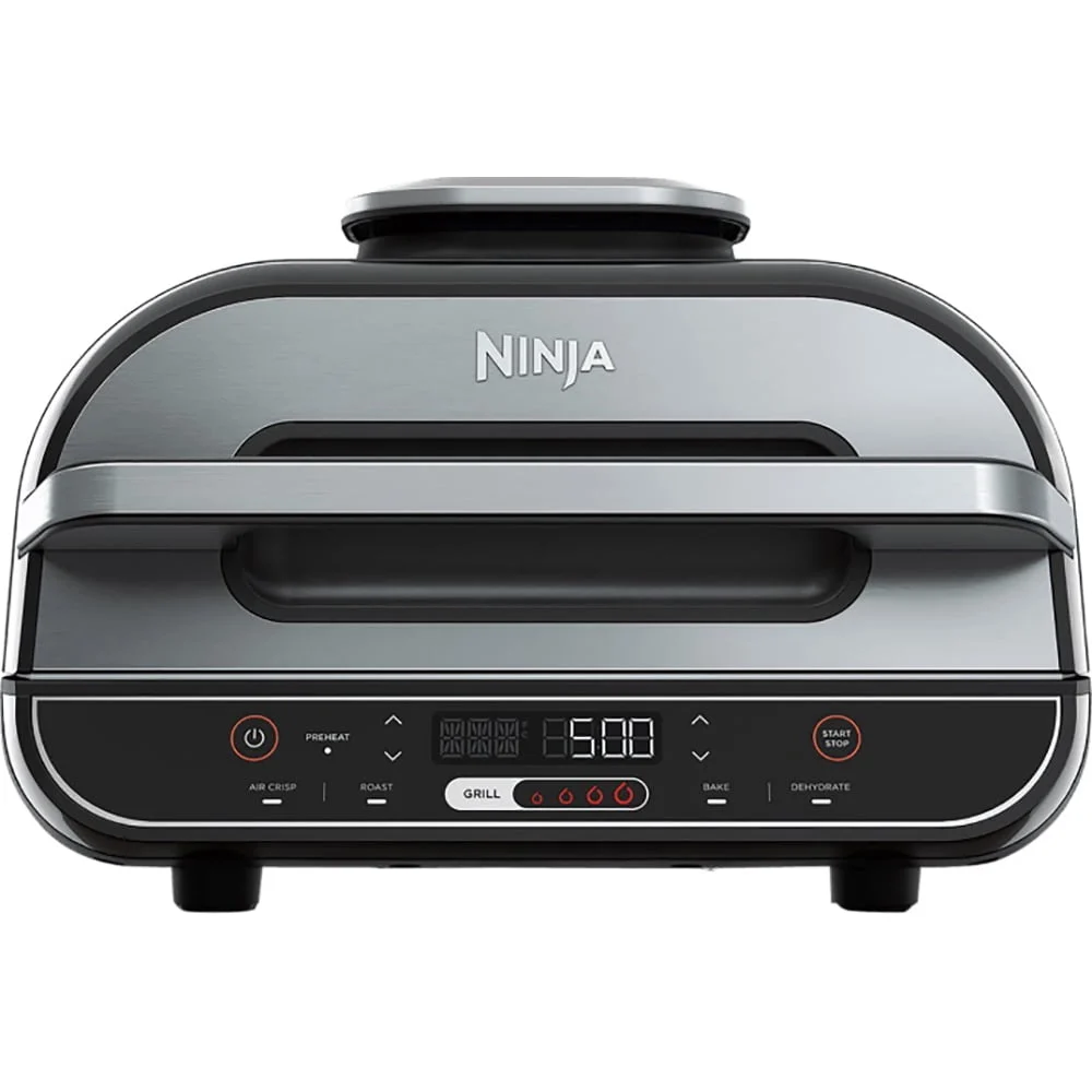 Instant 6-in-1 Indoor Grill & 4 Qt Air Fryer – Odor Filter, Clear Window β alternate angle showing full product