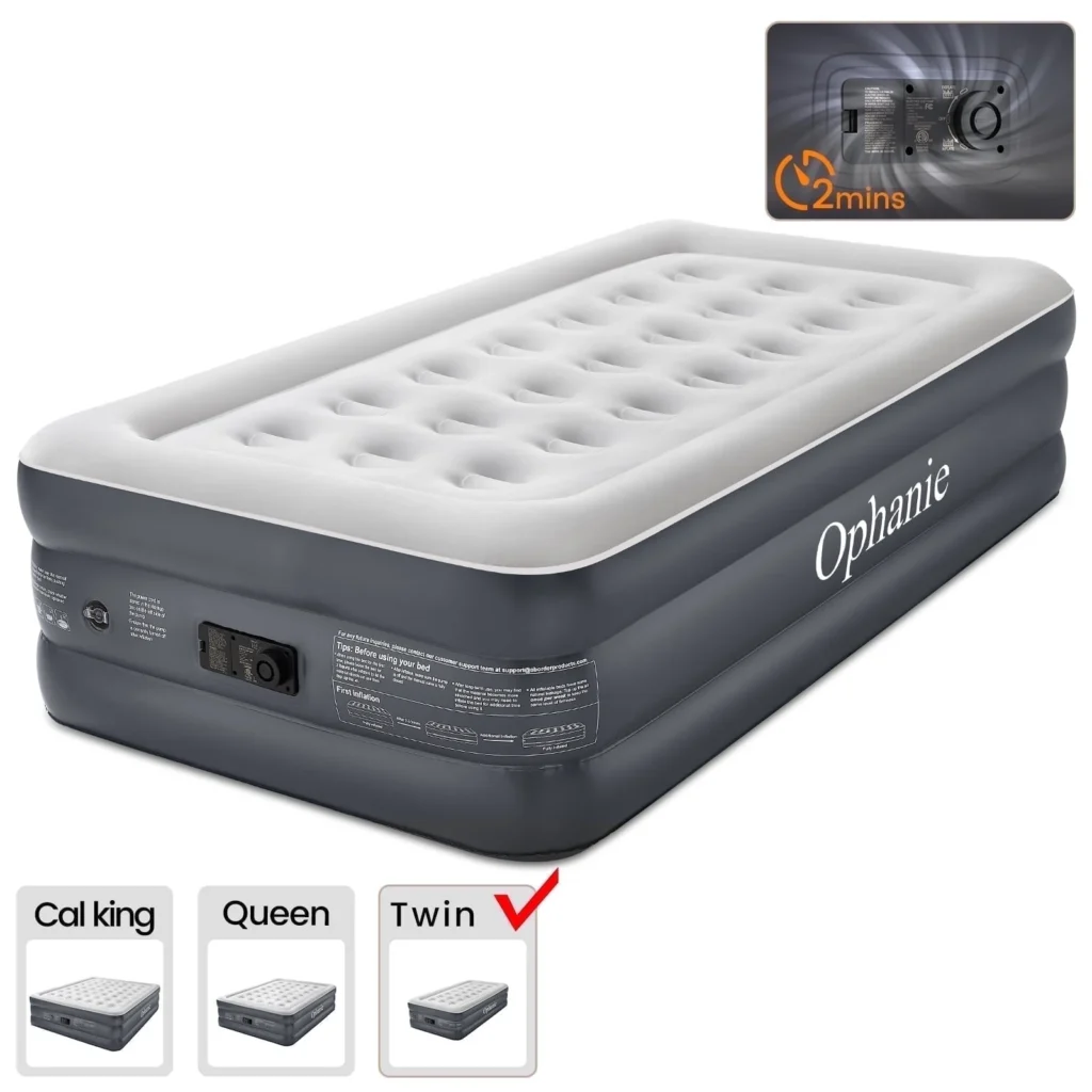 Intex Kidz 10 Starry Night Travel Air Mattress – Pump Included — alternate angle showing full product
