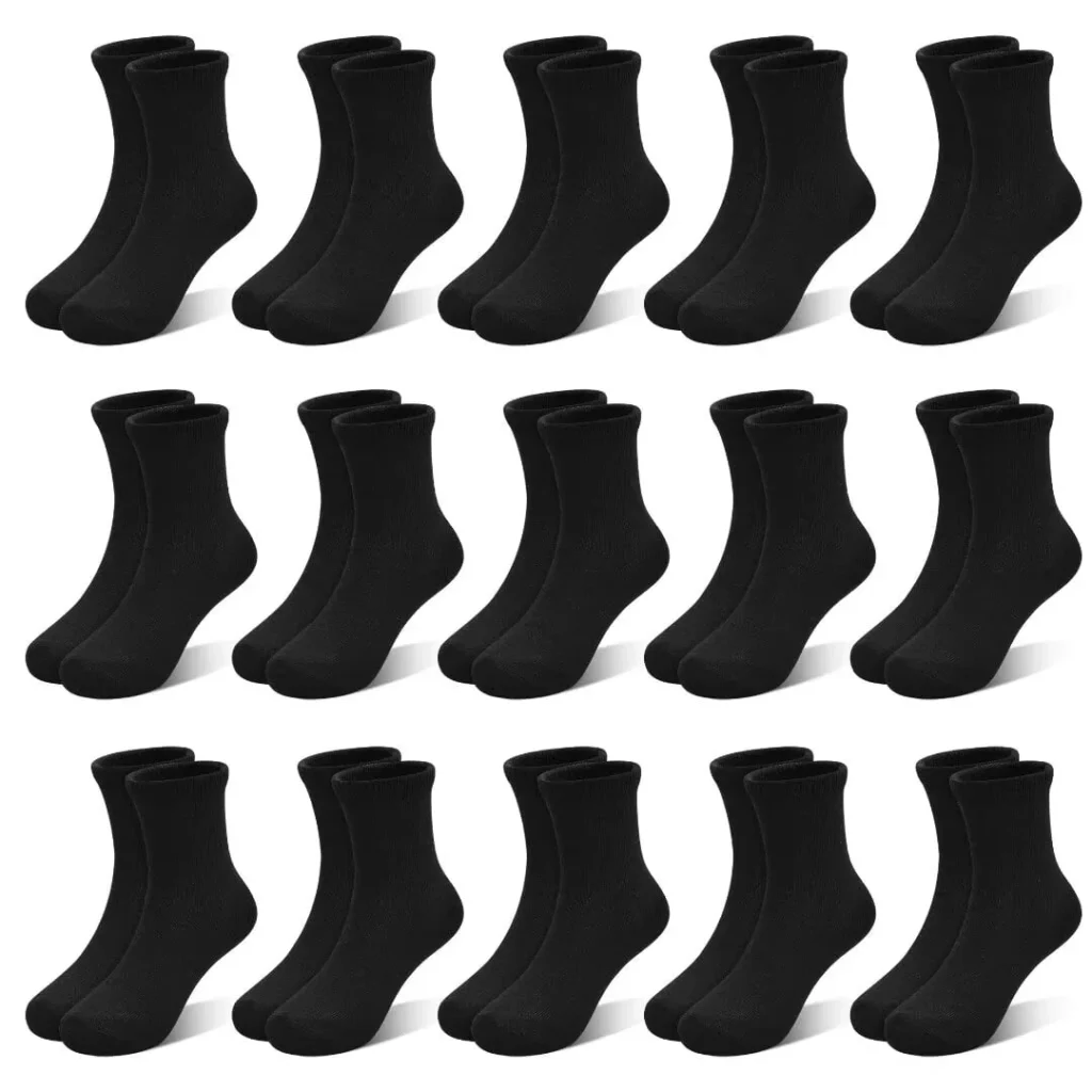 Kids Crew 24-Pair Mid-Cut Athletic Socks – Ultimate Multipack Value — alternate angle showing full product