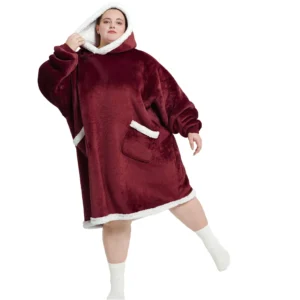 LIC Ultra-Soft Cozy Blanket Hoodie – Wearable Warmth