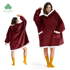 LIC Ultra-Soft Cozy Blanket Hoodie – Wearable Warmth