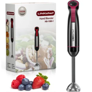 LINKChef 1000W 5-in-1 Immersion Blender – 20 Speed Handheld Kit